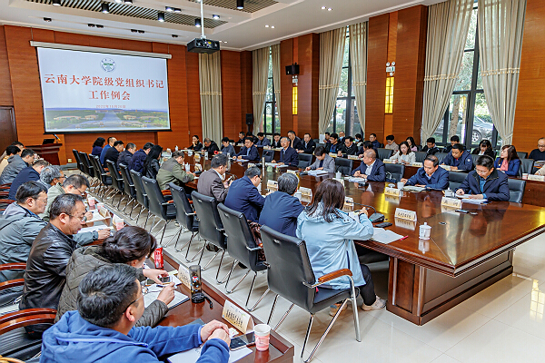 云南大学召开院级党组织书记工作例会