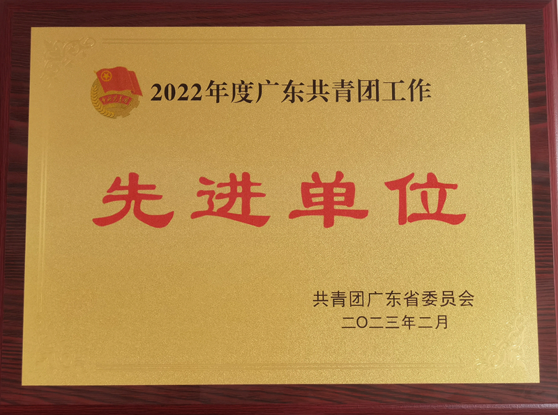 喜讯：我校获评“2022年度广东共青团工作先进单位”荣誉称号